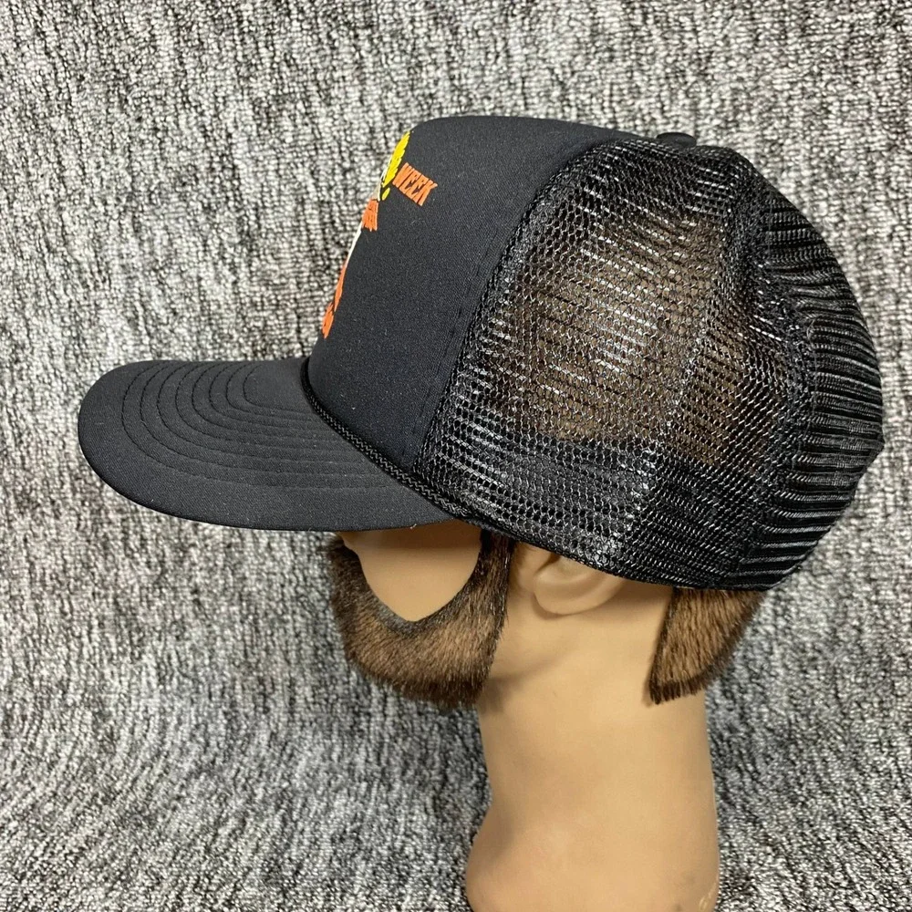 Vintage 1990 Harley Davidson Daytona Bike Week Trucker Hat Mesh Snapback Eagle